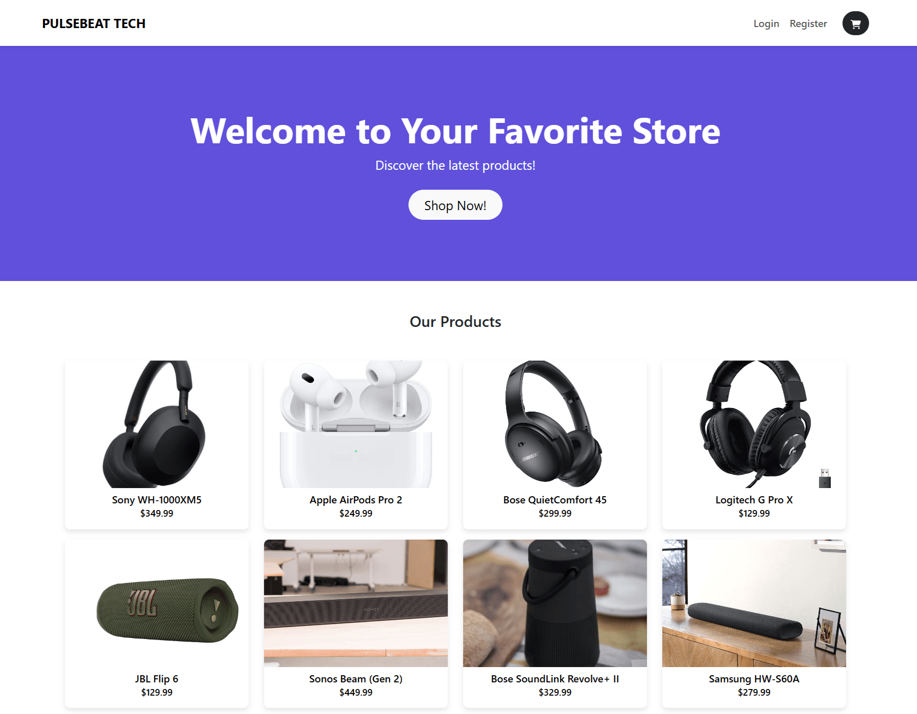 Image PulseBeat Tech Website